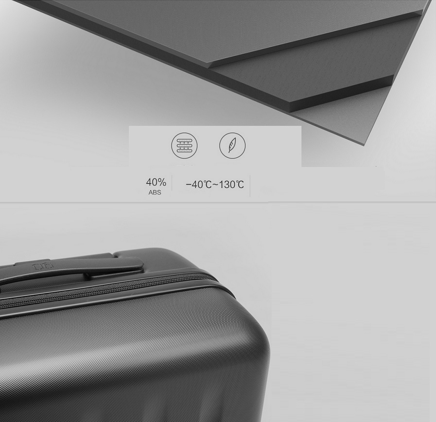 Валіза Xiaomi 90 Points Suitcase Dark Grey Magic Night 28`` в дорозі