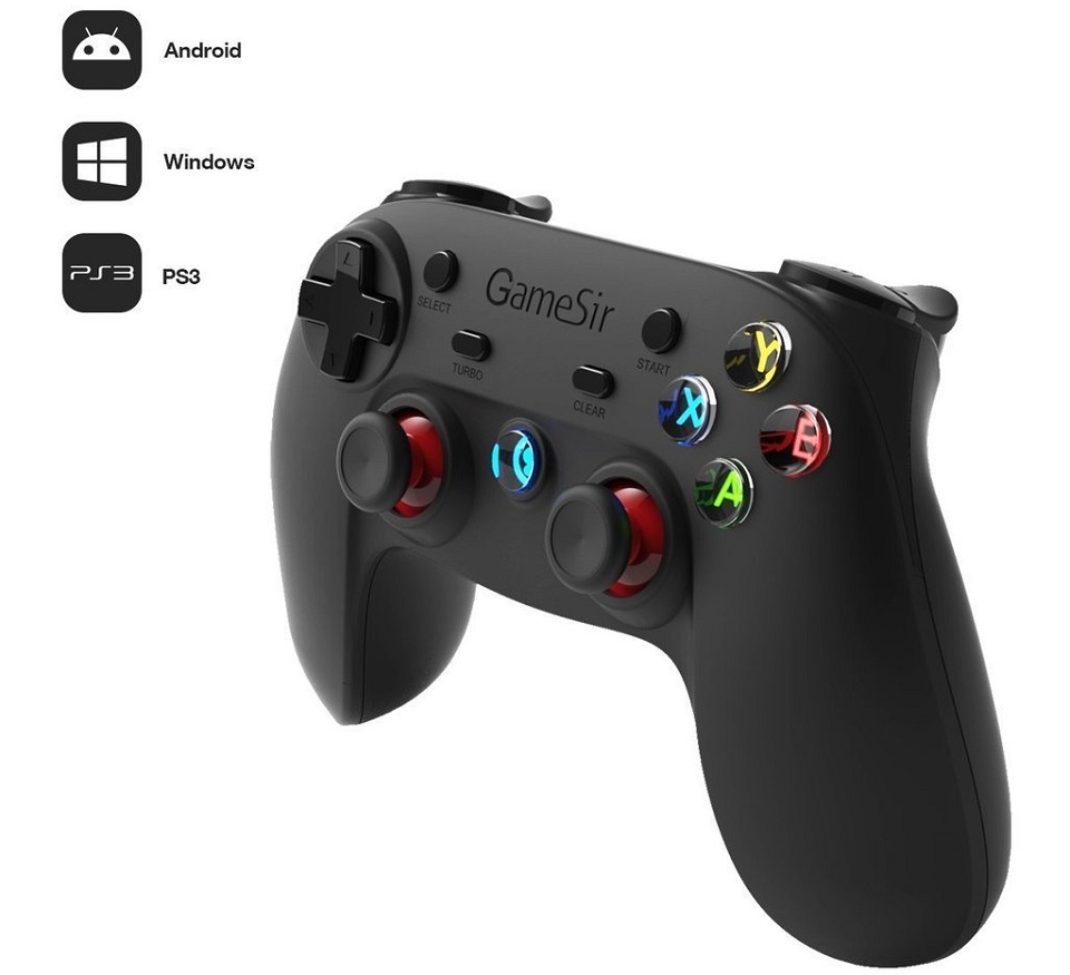 Ігровий джойстик GameSir G3s Wireless Black розташування кнопок