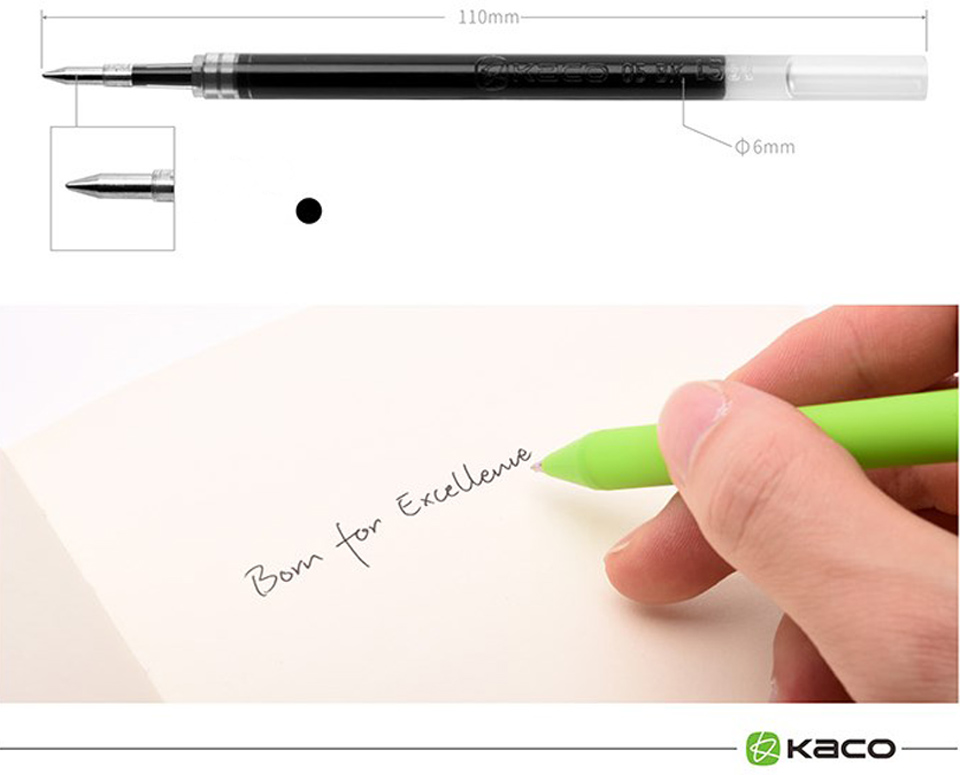 Набір гелевих ручок KACO Gel Pens 12 кольорів розміри