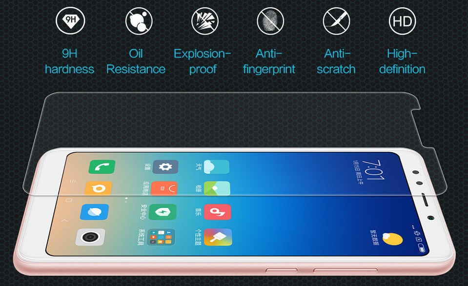 Захисне скло Nillkin Amazing H tempered glass screen protector for Xiaomi Redmi 5 особливості