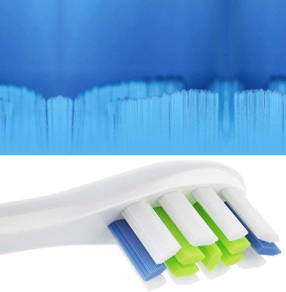 Насадка для зубної щітки Oclean P1 Soft brush head форма і структура щетинок