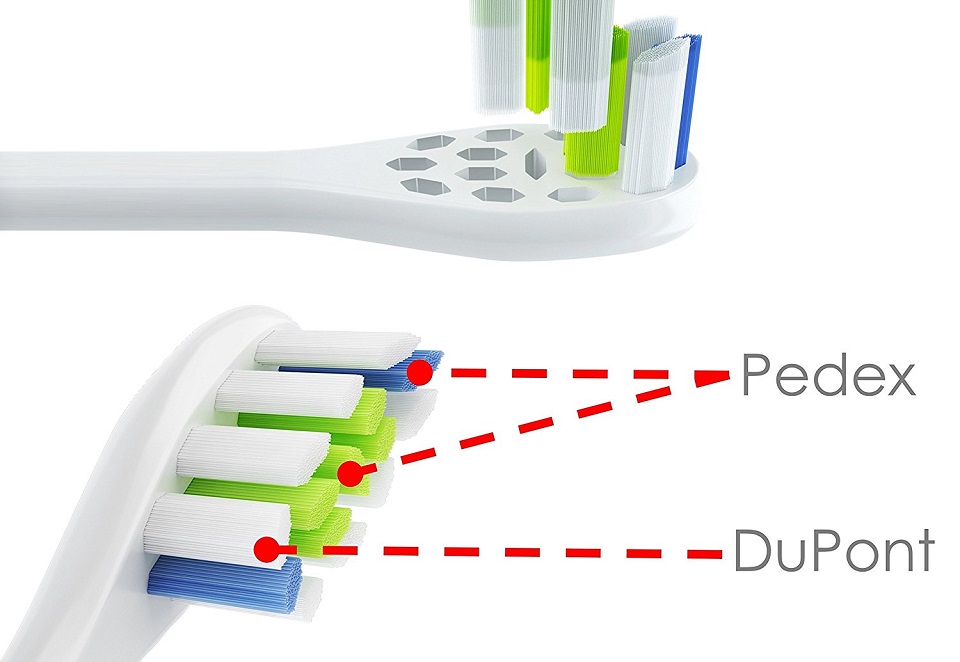 Насадка для зубної щітки Oclean P1 Soft brush head поділ щетинок