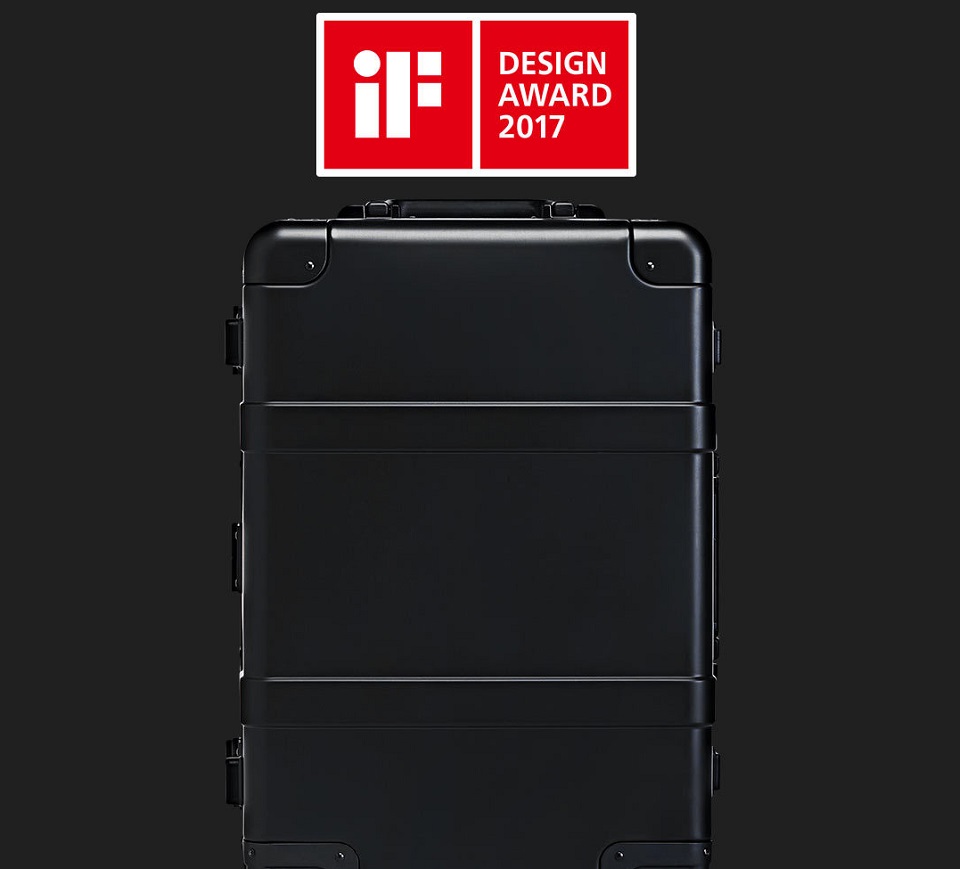 Валіза RunMi 90 Points Smart Metal Suitcase Fingerprint Unlock Black 20" нагорода