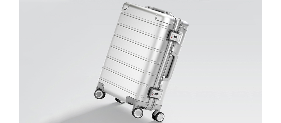Валіза RunMi 90 Points Metal Suitcase Business Travel Silver 20