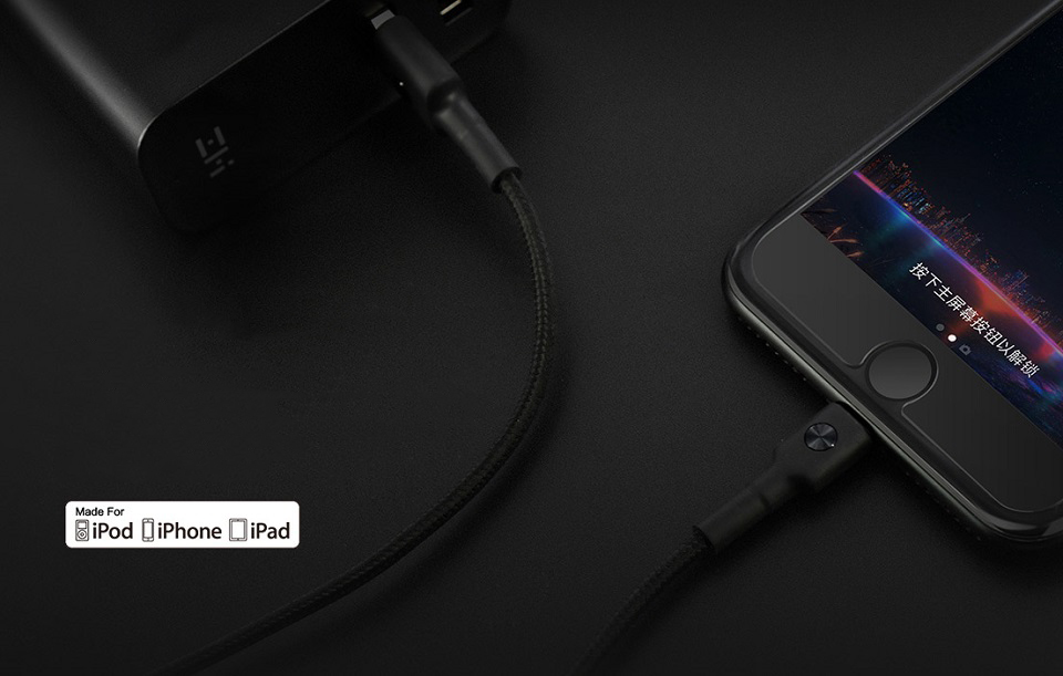 Кабель ZMi AL803 Apple Kevlar Data cable / Micro USB Kevlar зарядка Apple пристроїв