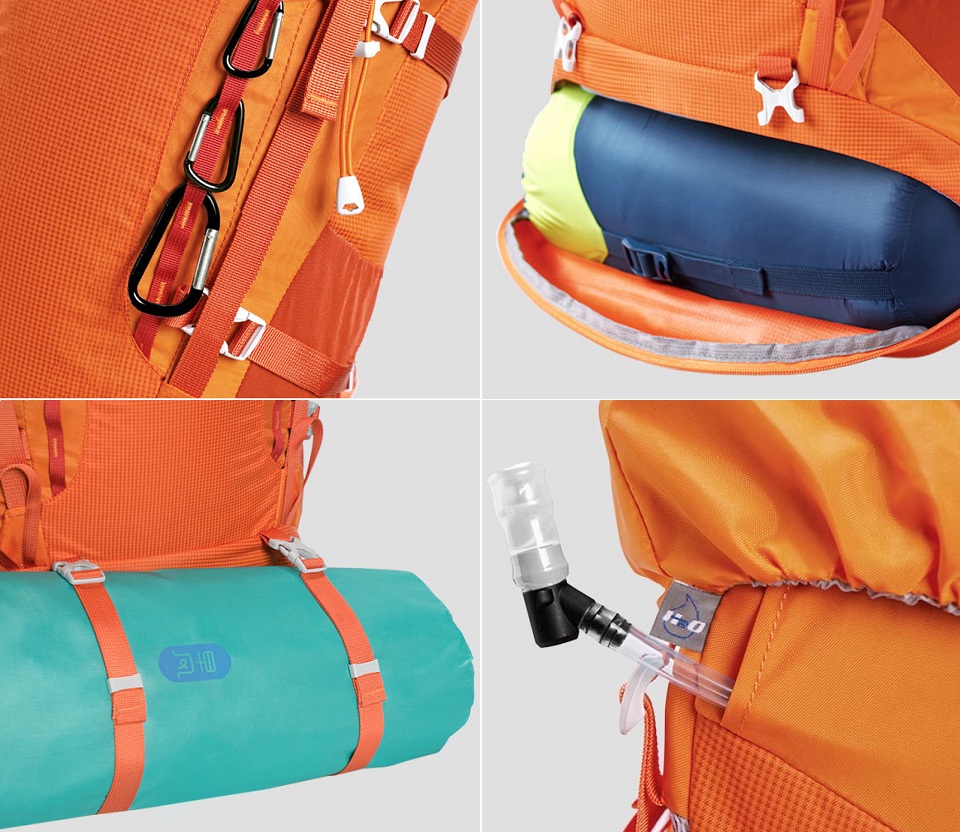 Туристичний рюкзак Early Wind HC Outdoor Mountaineering Bag елементи конструкції