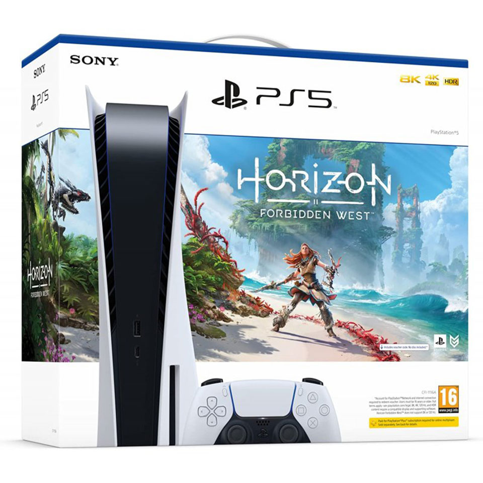 Ігрова консоль Sony PlayStation 5 + Horizon Zero Dawn. Forbidden West упаковка