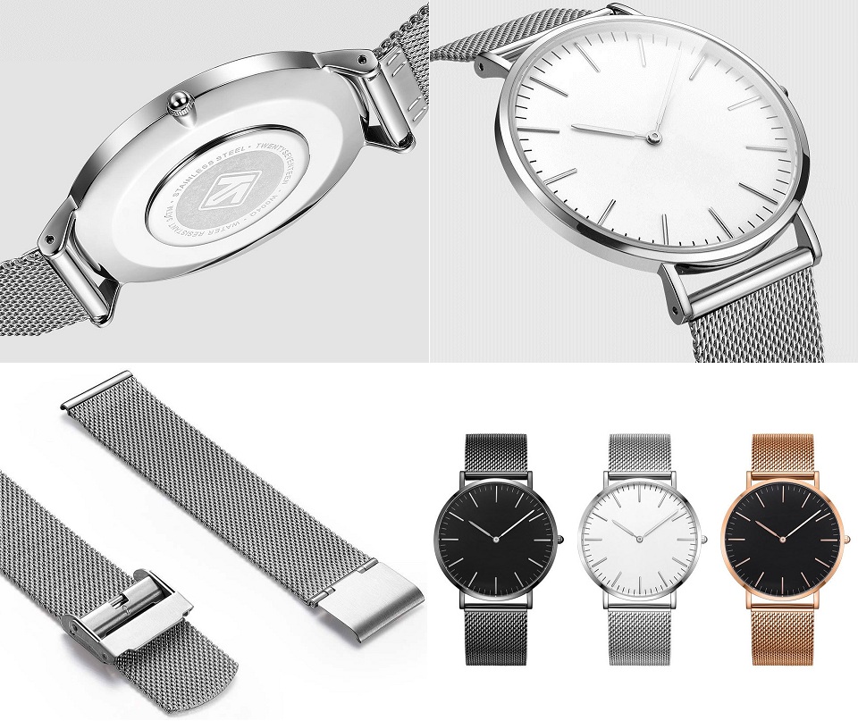 Годинники механічні TwentySeventeen Lightweight ultra-thin Watch W004Q металеві елементи