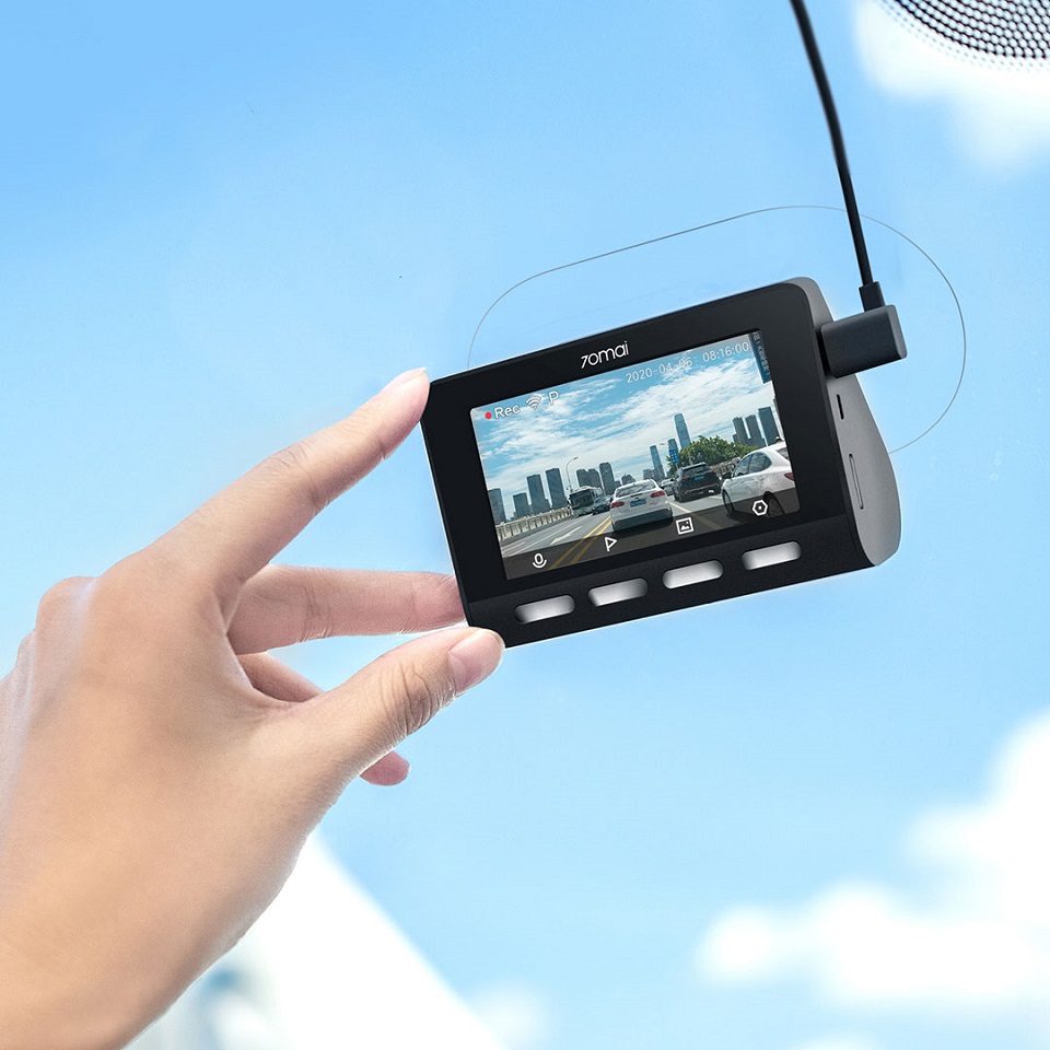 Автомобільний відеореєстратор Xiaomi 70Mai A800 4K GPS Dash Cam Set (+ камера Midrive RC06) дисплей