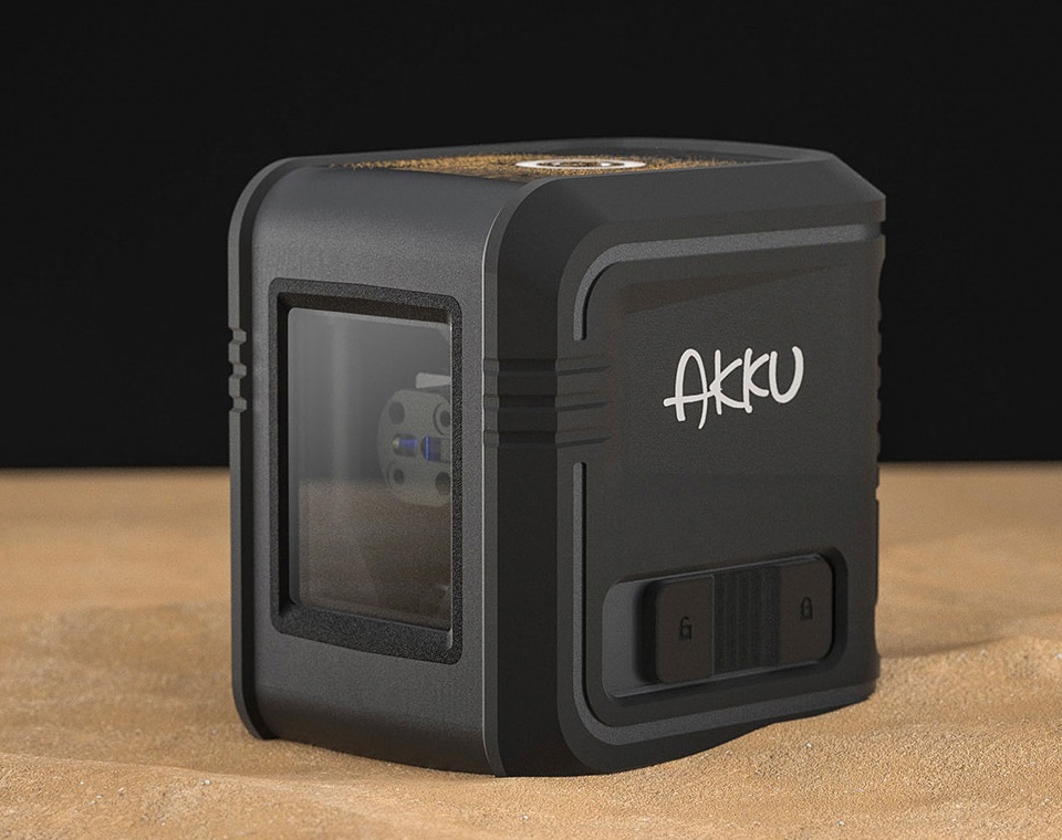 Інфрачервоний лазерний рівень Xiaomi AKKU Black AK311 на піску