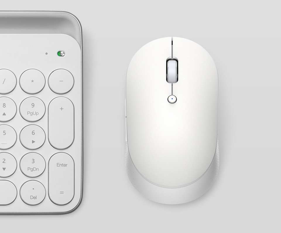 Миша Xiaomi Mi Wireless Bluetooth Dual Mode Mouse Silent Edition білого кольору